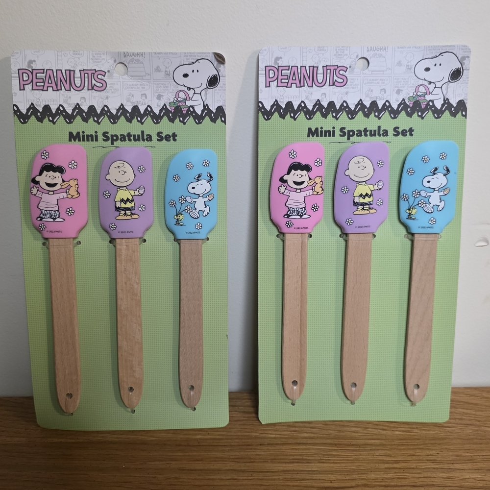 Peanuts Character Spatula Trio - Pink, Purple, Blue $8 Each or both for $15